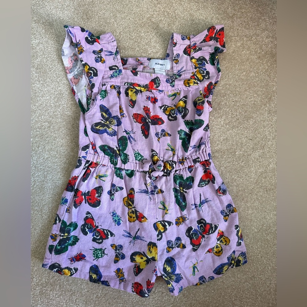 Old Navy Girls Butterfly Romper 2T